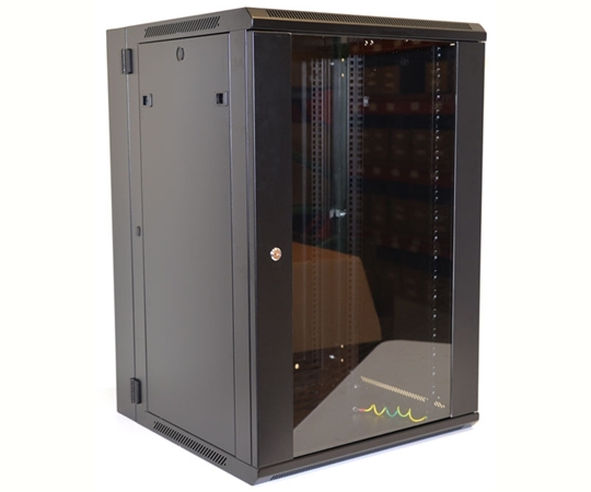 18U Wall Mount Equipment Cabinet Glazed Door Double 18U Wall Mount Equipment Cabinet Glazed Door Double