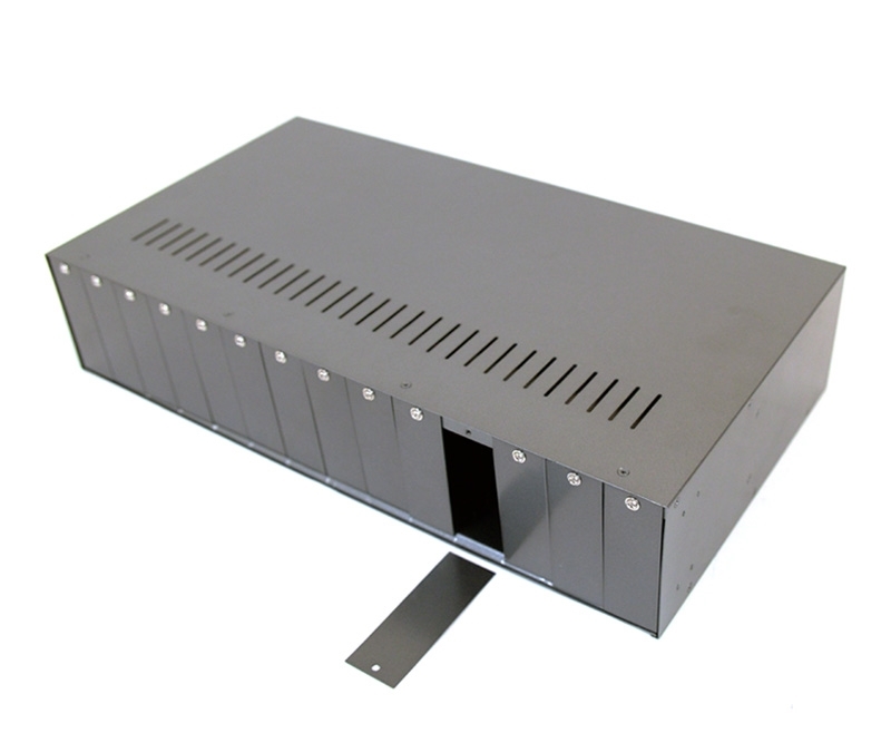 14 Port Chassis Media Converter 48V Dual Power