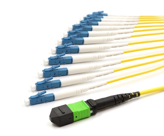 1m MTP Female to 12 LC UPC 12 Fiber Singlemode OS2 9/125 Fanout Cable 1m MTP Female to 12 LC UPC 12 Fiber Singlemode OS2 9/125 Fanout Cable