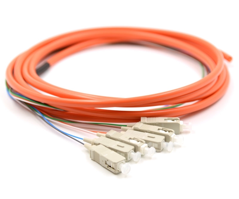 3m 6 Fiber SC Pigtail Multimode OM1