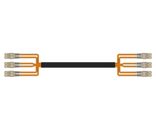 6 Fiber Multimode OM1 Custom Indoor/Outdoor Fiber Cable Assembly 6 Fiber Multimode OM1 Custom Indoor/Outdoor Fiber Cable Assembly