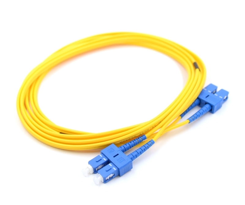 7m SC to SC Duplex Singlemode Armored Fiber Cable