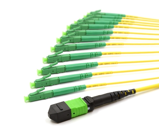 3m MTP Male to 12 LC APC 12 Fiber Singlemode OS2 9/125 Fanout Cable 3m MTP Male to 12 LC APC 12 Fiber Singlemode OS2 9/125 Fanout Cable