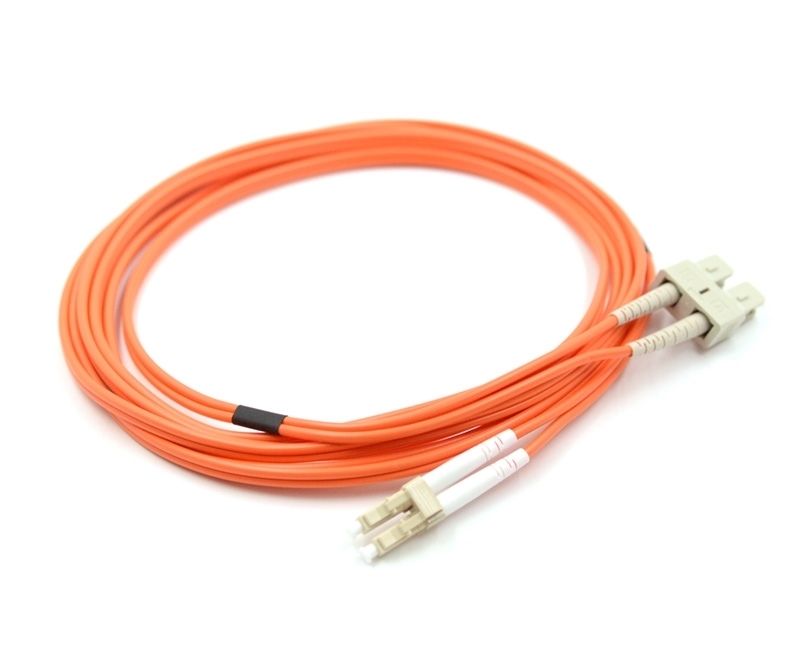 15m LC to SC Duplex 625 Armored Fiber Cable