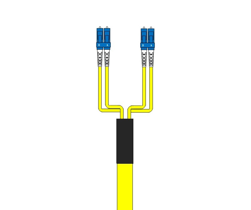 4 Fiber Singlemode Custom Fiber Cable Assembly