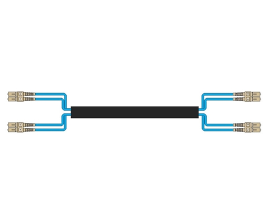 4 Fiber Multimode OM3 Custom Indoor/Outdoor Fiber Cable Assembly 4 Fiber Multimode OM3 Custom Indoor/Outdoor Fiber Cable Assembly