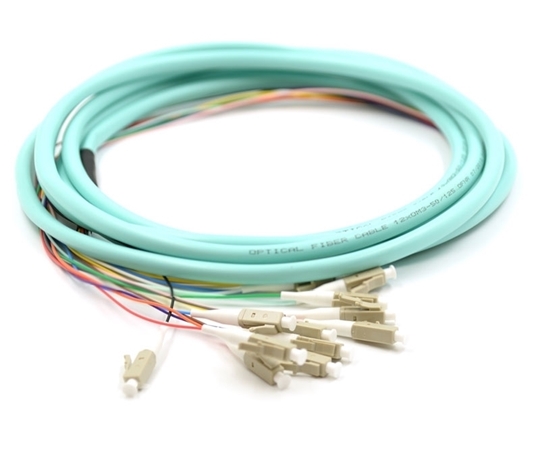 3m 12 Fiber LC Pigtail Multimode OM3 3m 12 Fiber LC Pigtail Multimode OM3
