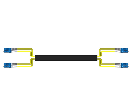 4 Fiber Singlemode Custom Indoor/Outdoor Fiber Cable Assembly 4 Fiber Singlemode Custom Indoor/Outdoor Fiber Cable Assembly