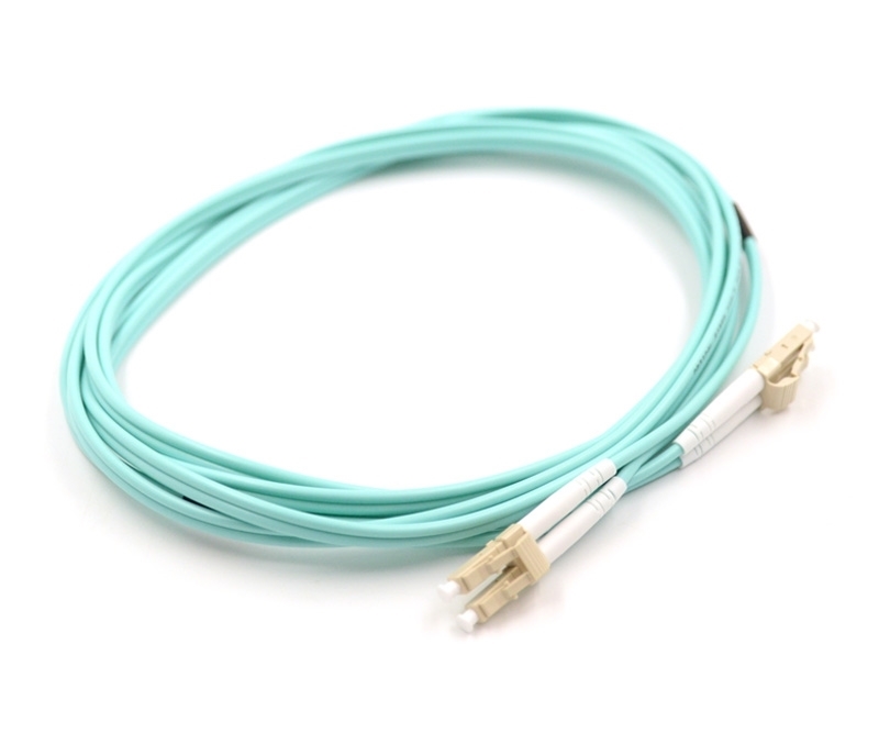 15m LC to LC Duplex OM3 Armored Fiber Cable
