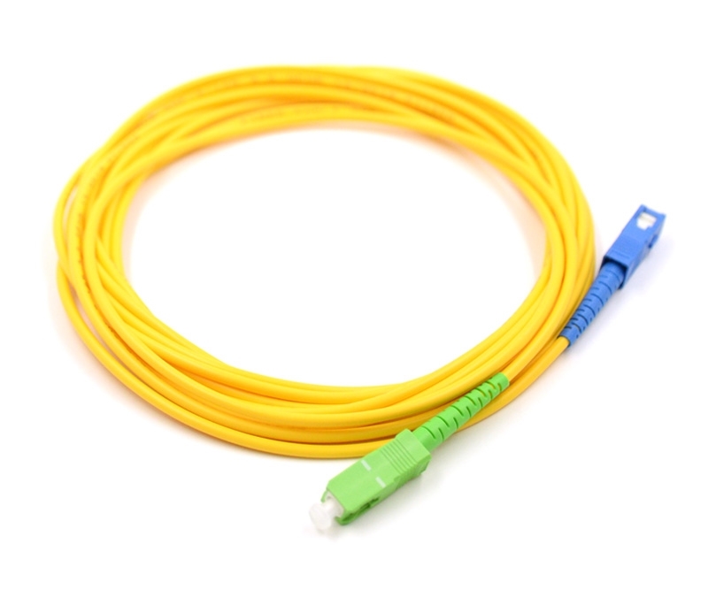 10m SC to SC/APC Simplex Singlemode Patch Cable