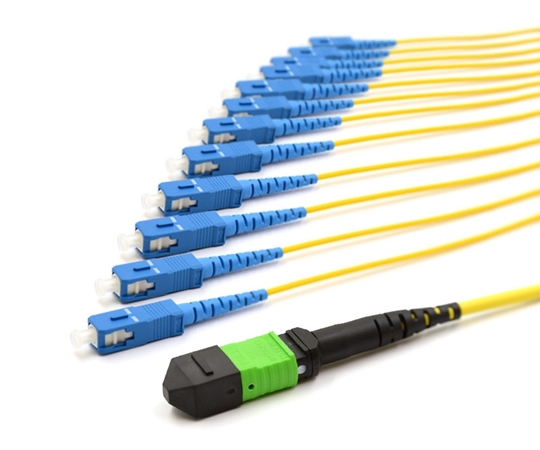 5m MTP Male to 12 SC UPC 12 Fiber Singlemode OS2 9/125 Fanout Cable 5m MTP Male to 12 SC UPC 12 Fiber Singlemode OS2 9/125 Fanout Cable