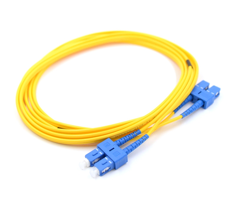 10m SC to SC Duplex Singlemode Armored Fiber Cable