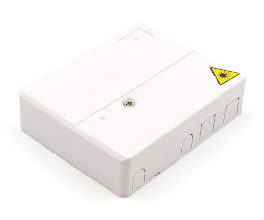 4 Fiber Wall Outlet Box with 2 Ports 4 Fiber Wall Outlet Box with 2 Ports