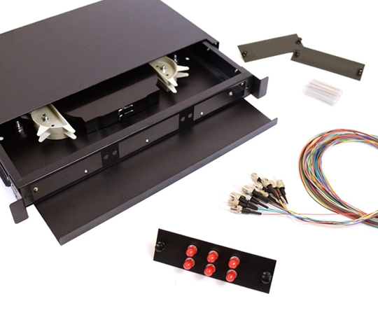 6 Fiber ST 625/125 1U Splicing Patch Panel Kit 6 Fiber ST 625/125 1U Splicing Patch Panel Kit