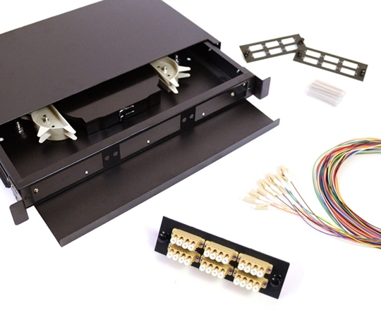 24 Fiber LC 625/125 1U Splicing Patch Panel Kit 24 Fiber LC 625/125 1U Splicing Patch Panel Kit