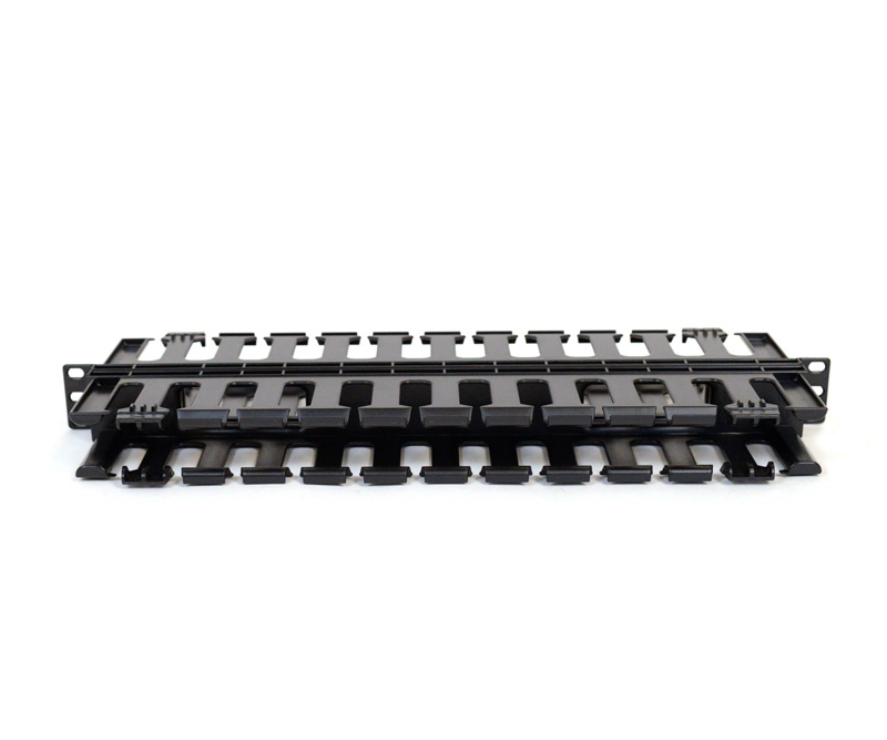 1U Dual Sided Cable Management Panel Finger Duct
