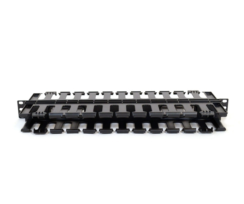 1U Dual Sided Cable Management Panel Finger Duct