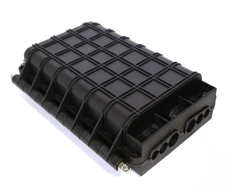 24 Fiber Horizontal Splice Enclosure 6 Ports 4 Trays