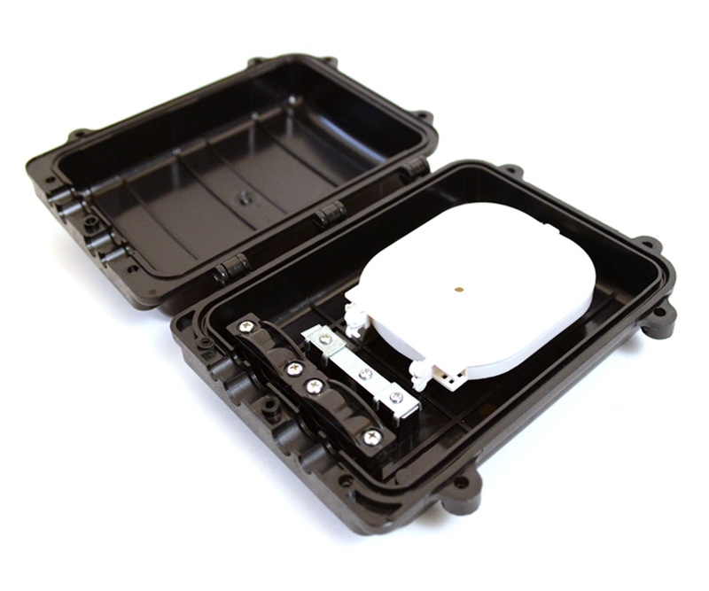 12 Fiber Horizontal Splice Enclosure 4 Ports 1 Tray