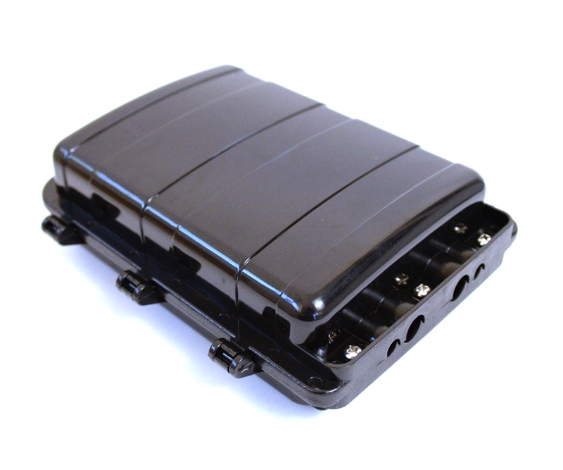 12 Fiber Horizontal Splice Enclosure 4 Ports 1 Tray