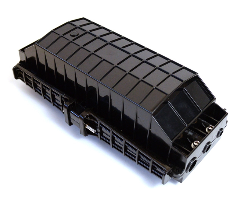 72 Fiber Inline Splice Enclosure 6 Port 3 Tray