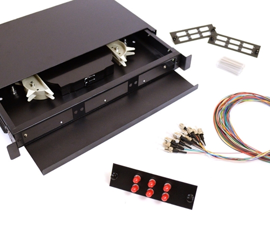 12 Fiber ST OM3 50/125 1U Splicing Patch Panel Kit 12 Fiber ST OM3 50/125 1U Splicing Patch Panel Kit