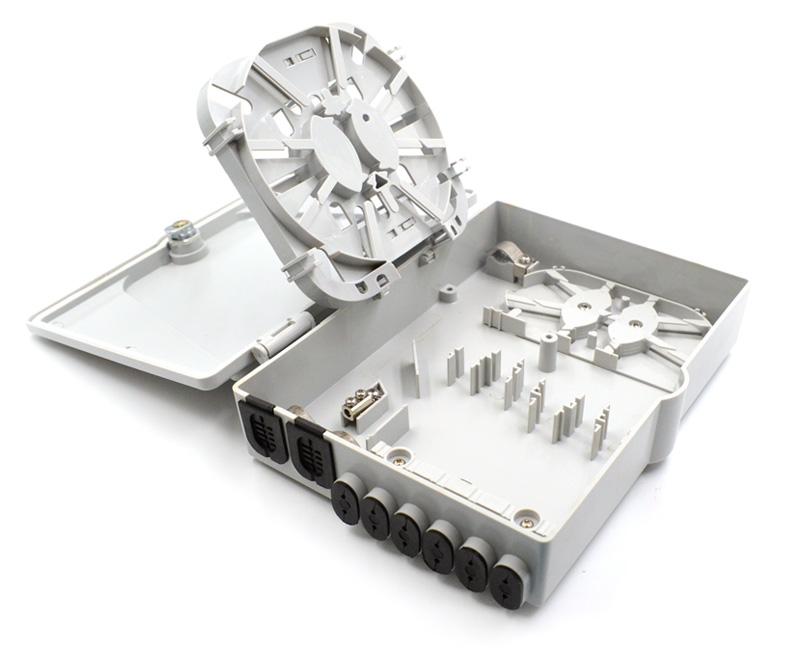 12 Adapter Slot 12 Splice Fiber Optic Termination Box 14 Ports A