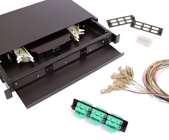 24 Fiber SC OM3 50/125 1U Splicing Patch Panel Kit 24 Fiber SC OM3 50/125 1U Splicing Patch Panel Kit